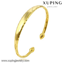 51553 Fashion Simple 24k Gold-Plated Jewelry Bangle in Metal Alloy